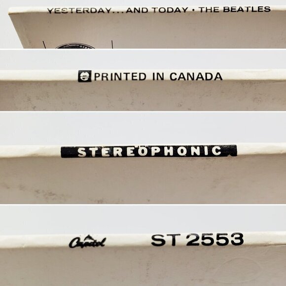 Beatles Yesterday Today Vinyl Record ST-2553 Purple Label Capitol Canada Cutout - Picture 11 of 11